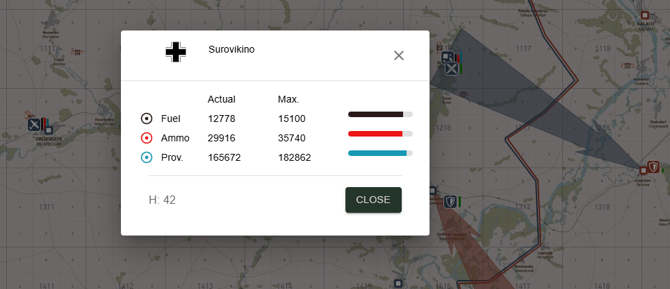 Displaying information about the airfield on an interactive map Displaying information about the airfield on an interactive map